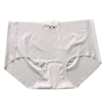 Ljeto ultra-tanko 10D ice silk bezšivne antibakterijske ženske gaćice s srednjim pojasom, jednodijelne, 7A