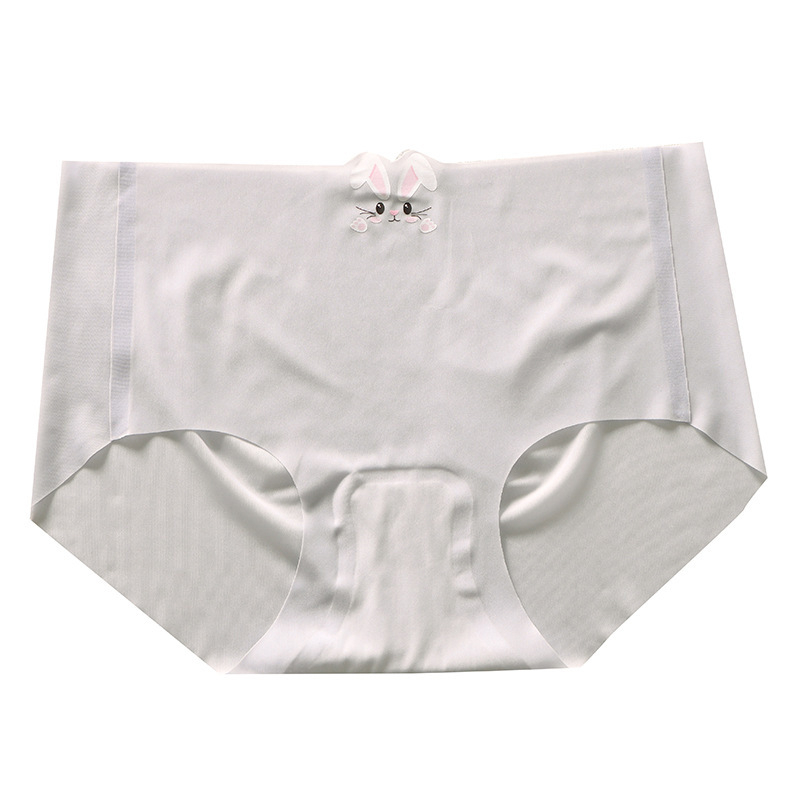 Ljeto ultra-tanko 10D ice silk bezšivne antibakterijske ženske gaćice s srednjim pojasom, jednodijelne, 7A