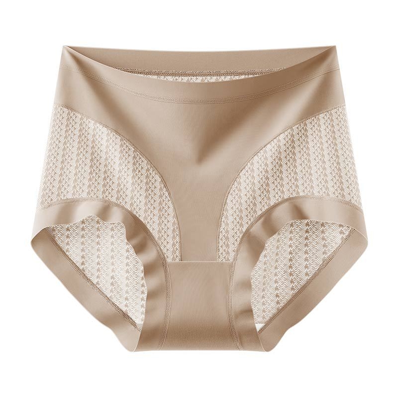 Ženske gaćice s visokim strukom od ice silk čipke, prozračne, lagana podrška trbuha, podizanje stražnjice