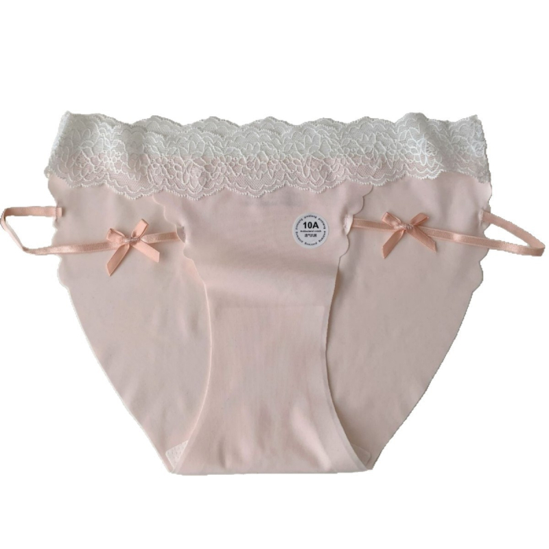 Ženske gaćice od ice silk s čipkom, antibakterijske, niski struk, prozračne, brzo sušeće