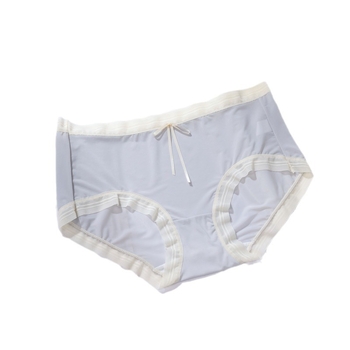 Ženske gaćice ultra-tanke ice-silk, brzo sušeće, jednofarbne, prozračne, s pamukom u području prepona
