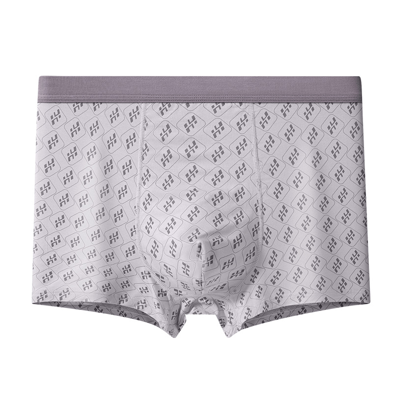 Ljetno muško modalno donje rublje, plus veličina, visoki pojas, boxer briefs, lagani materijal