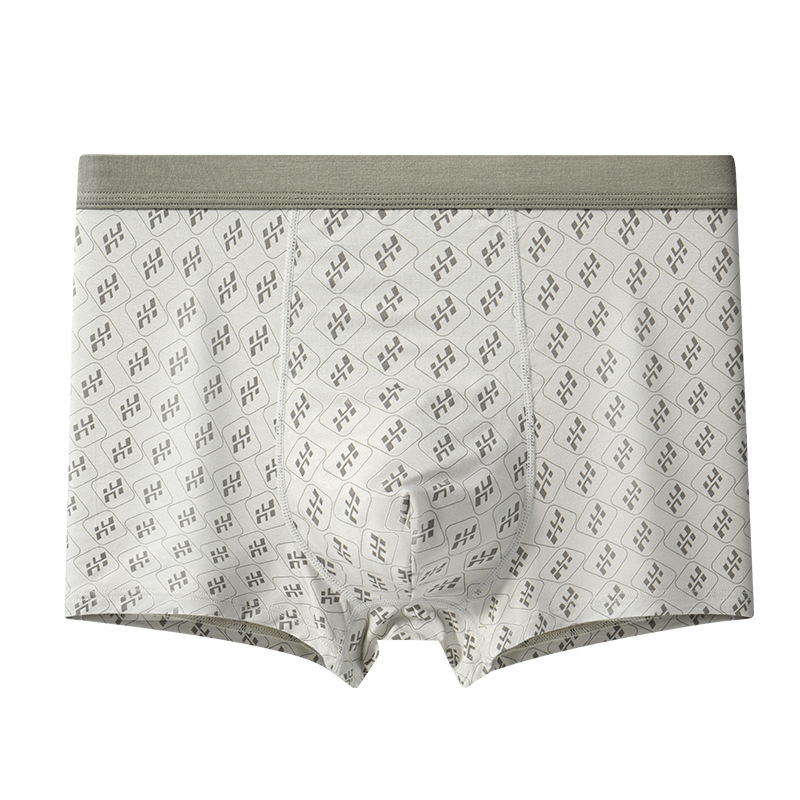 Ljetno muško modalno donje rublje, plus veličina, visoki pojas, boxer briefs, lagani materijal