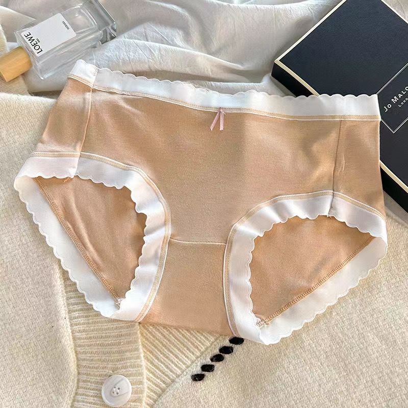 Japanske ultra-tanke ženske gaćice Ice Silk, srednji pojas, prozračne, pamuk u preponama