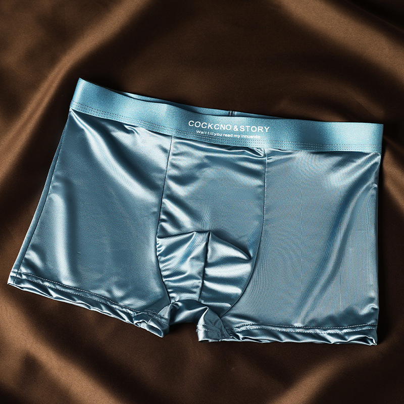Muške boxerice Ice Silk luksuzne, osvježavajući doživljaj, satenska tekstura, lagane, prozračne, brzo se suše, bezšivne, velika veličina