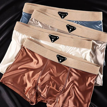 Muške ljetne bokserice od ice silk, luksuznog dizajna, udobne i prozračne, novi model