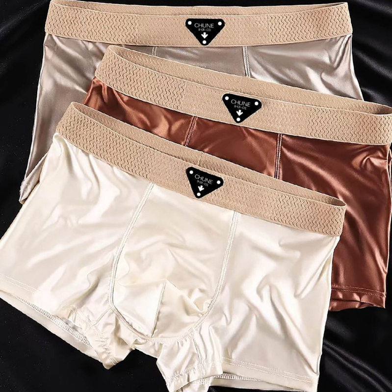 Muške ljetne bokserice od ice silk, luksuznog dizajna, udobne i prozračne, novi model
