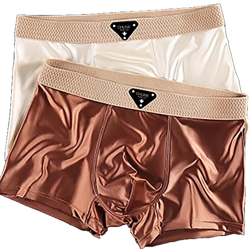 Muške ljetne bokserice od ice silk, luksuznog dizajna, udobne i prozračne, novi model
