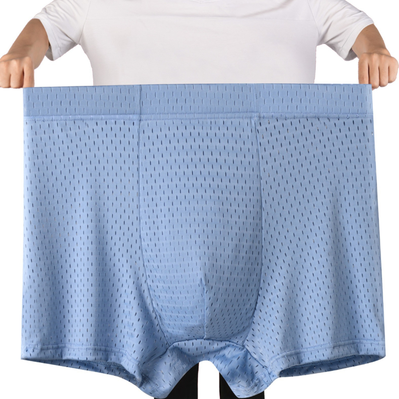 Muške boxerice velikog broja, visokim strukom, Ice Silk, prozračna mrežasta tkanina