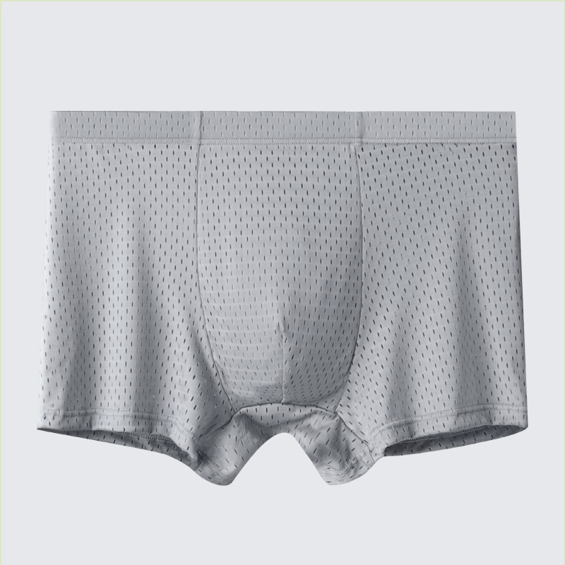 Muške boxerice velikog broja, visokim strukom, Ice Silk, prozračna mrežasta tkanina