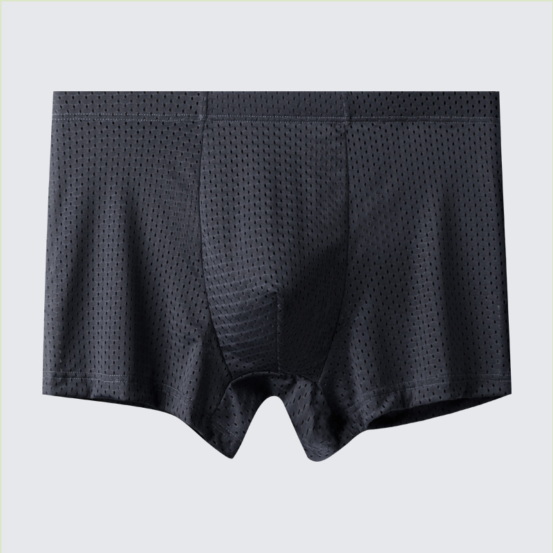 Muške boxerice velikog broja, visokim strukom, Ice Silk, prozračna mrežasta tkanina