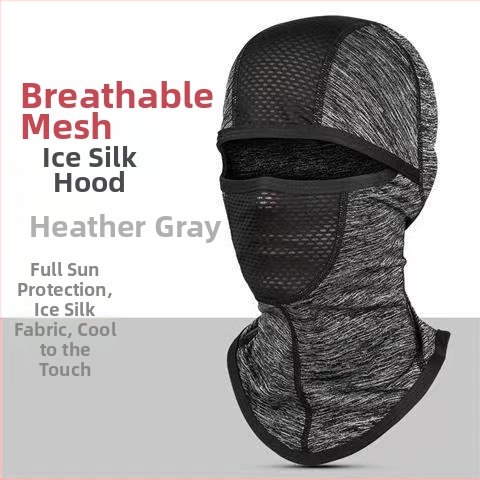 Ljetna maska za biciklizam od ice silk s UV zaštitom, prozračna i otporna na vjetar, sa šiltom, za muškarce