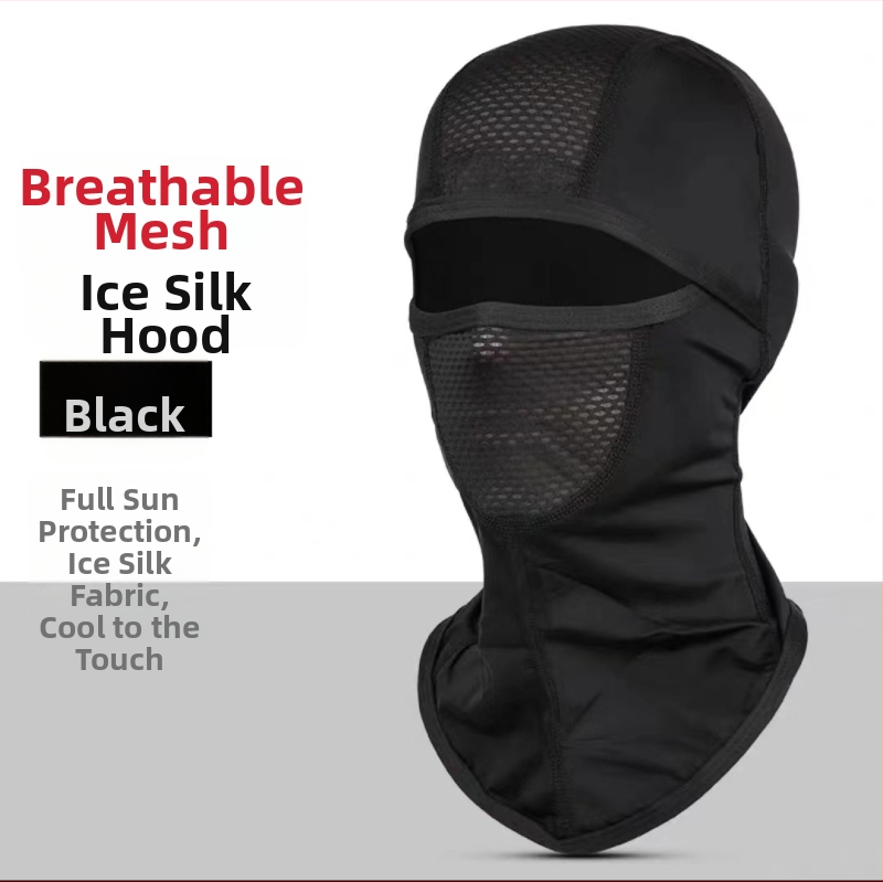 Ljetna maska za biciklizam od ice silk s UV zaštitom, prozračna i otporna na vjetar, sa šiltom, za muškarce