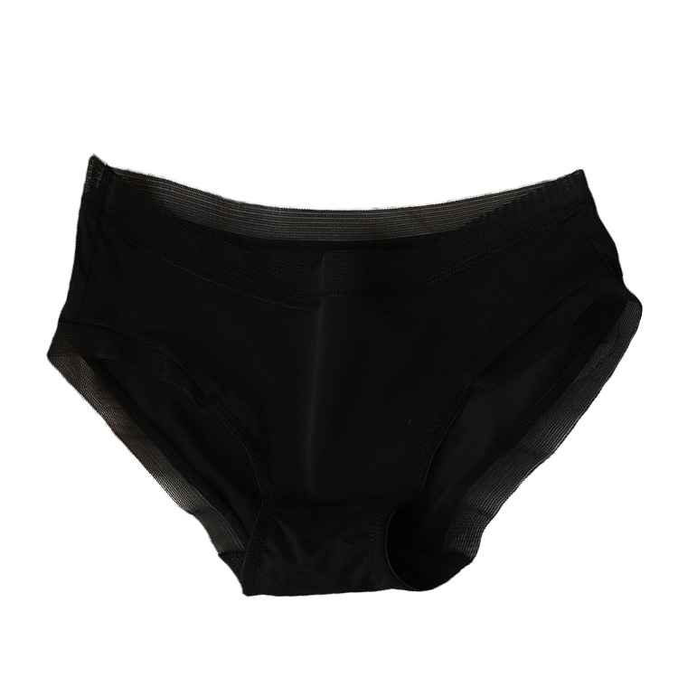 NC8375 Gaćice od Ice Silk mrežaste s čipkastim rubom, niski pas, za žene