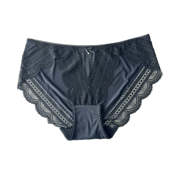 Ženske gaćice od ice silk s čipkom, nizak struk, prozračna