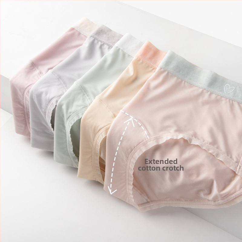 Ženske ultra-tanke gaćice od Ice Silk, antibakterijske, s produženim preponom, udobne, bez stezanja, brzo se suše