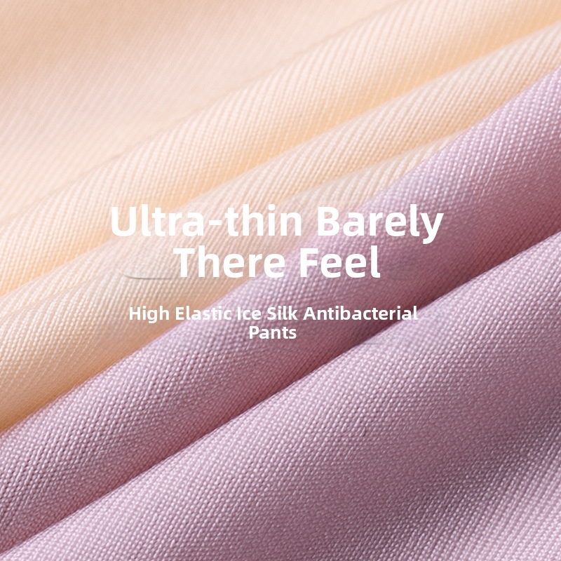 Ženske ultra-tanke gaćice od Ice Silk, antibakterijske, s produženim preponom, udobne, bez stezanja, brzo se suše