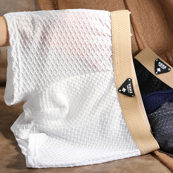 Muške bokserice Ice Silk, ljetne lagane i prozračne, jednobojne, sa srednjim strukom