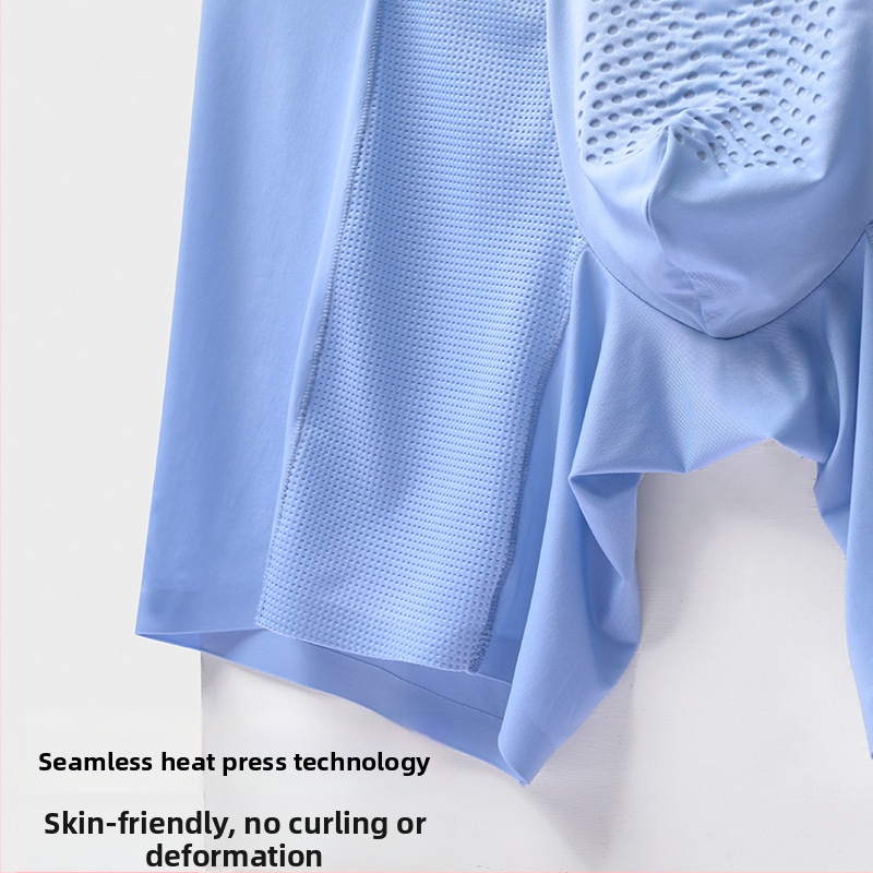 Ljetne muške bokserice od ICE SILK-a, s produženom dužinom, zaštita od trljanja, bezšivne, srednji pojas, velika veličina