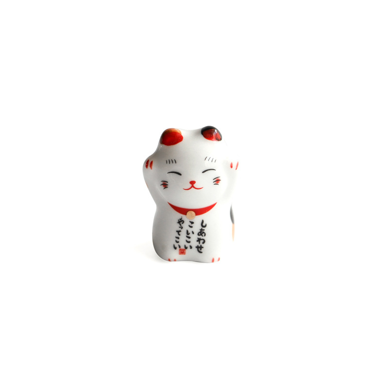 ZAKKA japanski keramički držač za štapiće s mačkom Maneki-Neko, sladak ukras
