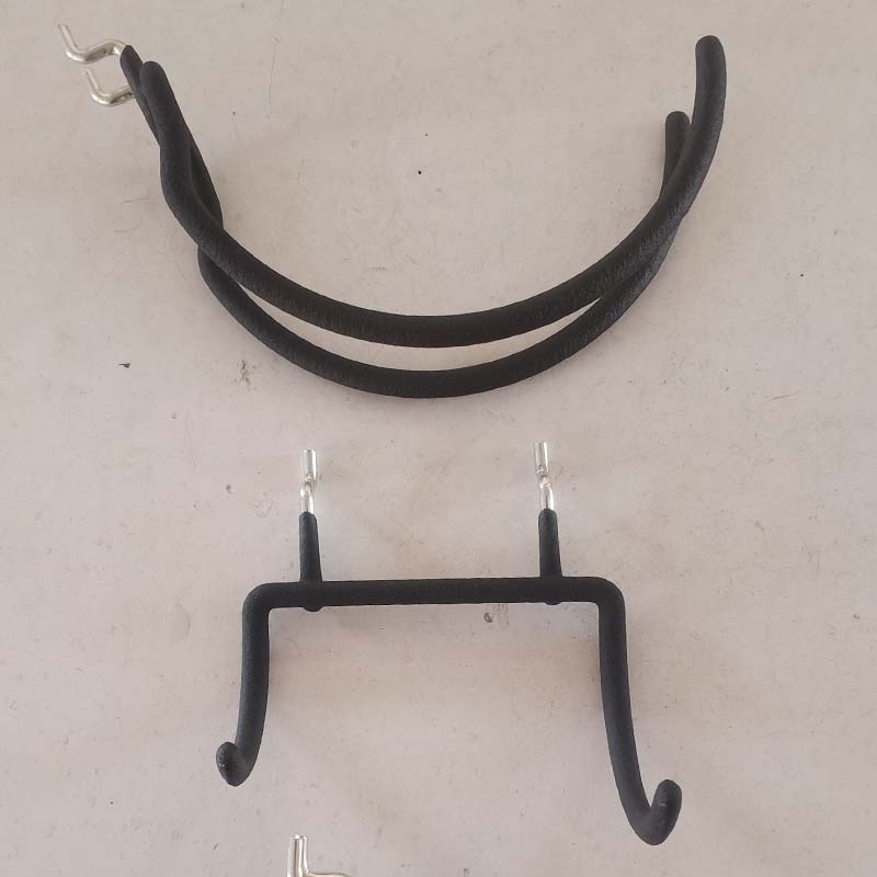 Željezni kuka za perforiranu ploču, dvostruke kuke za alate, nosivost 1–3 kg