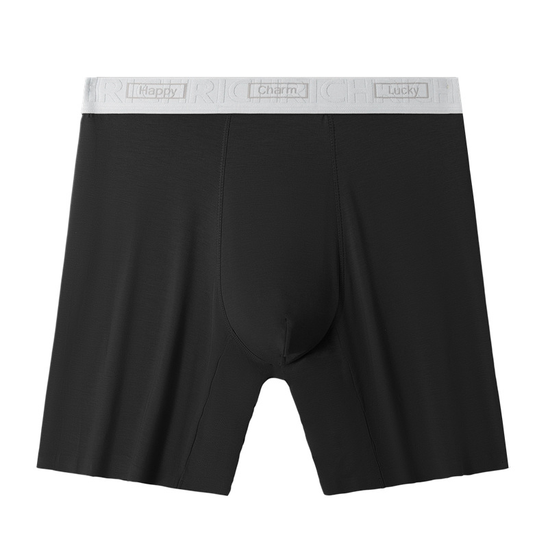 Muške sportske bokserice, antibakterijske, produžene, srednji pojas, prozračne, protiv trenja, modalna tkanina