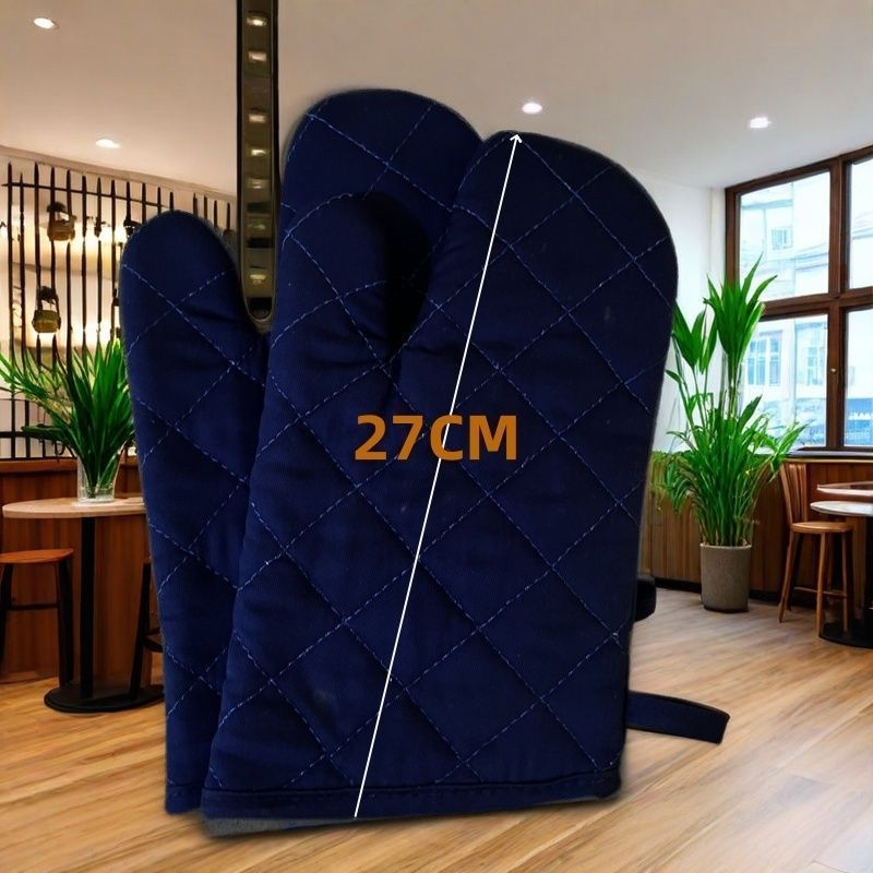 Rukavice za mikrovalnu pećnicu s tiskom logotipa, otporne na visoke temperature, izolirane, debele