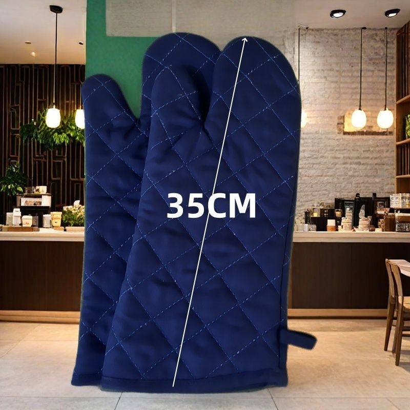 Rukavice za mikrovalnu pećnicu s tiskom logotipa, otporne na visoke temperature, izolirane, debele