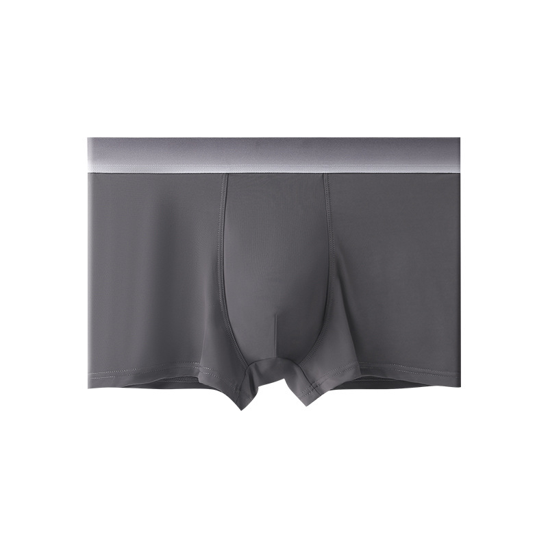 Ljetne muške bokserice od Ice Silk, prozračne, antibakterijska prepona, srednji struk, udobne, plus size, brzo sušeće