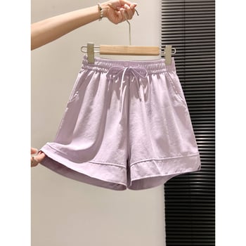 Ženske capri šortse Yamamoto od ice-silk, tanke, širokih nogavica, visok pojas, ležerni ljetni stil 2026