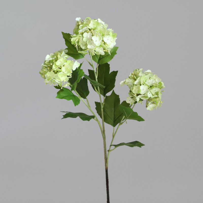Hortensie artificială cu trei capete, minge decorativă pentru nunți, ședințe foto și decor de casă