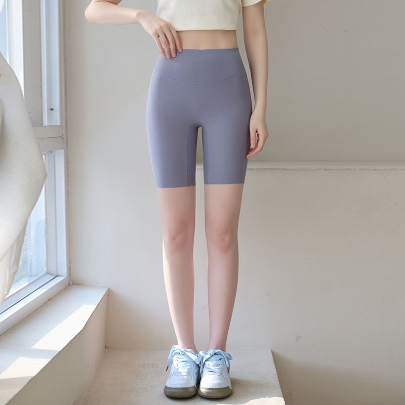 Ljetni pamukasti šorcevi s visokim strukom za žene, lagani, bez šavova, kontrola trbuha, podizanje stražnjice, sloj ispod odjeće