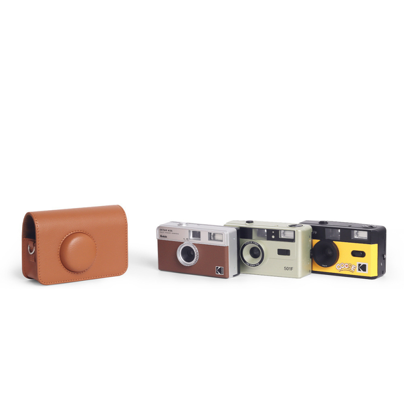 Husa PU pentru Kodak H35/F501/F9 cameră de film, rezistentă la uzură, fixă, culoare solidă
