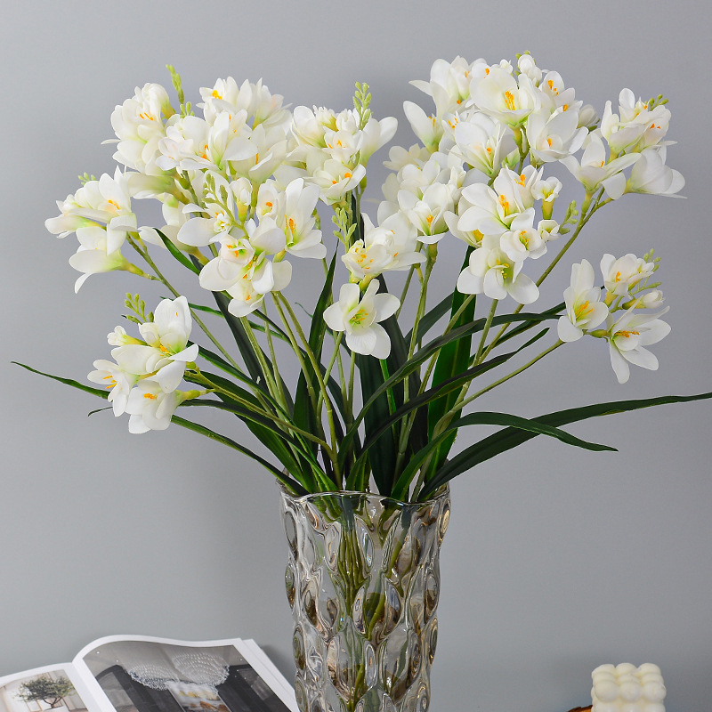 Umjetna orhideja Cymbidium s mekšim dodirom za kućnu stolnu dekoraciju, vjenčanja i rekvizite za fotografije