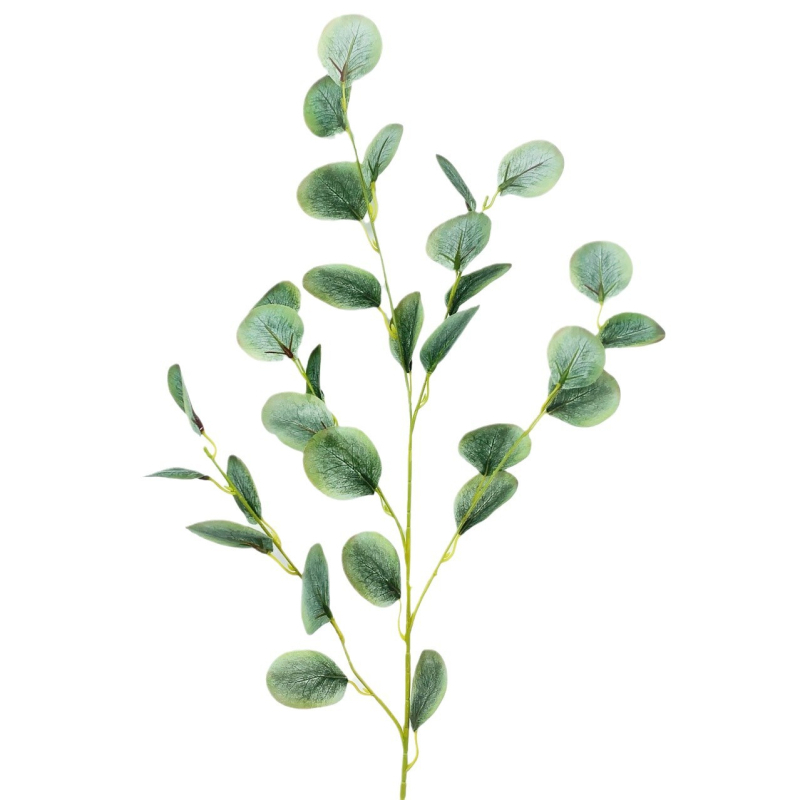 Umjetna biljka s listovima eukaliptusa za kućni dekor, zelena dekoracija dnevnog boravka, blagovaonice i hodnika, visina 90 cm, 3D ispis, visoka kvaliteta