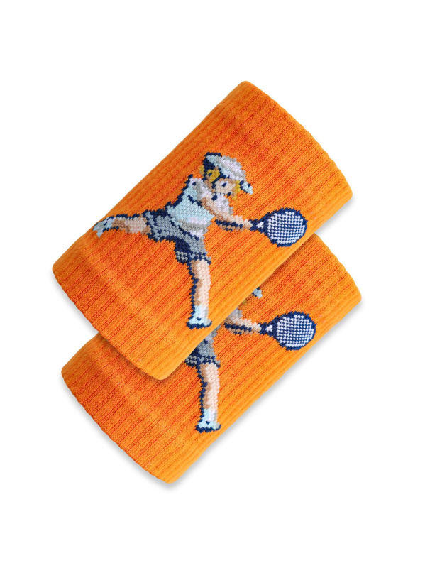 Zglobna narukvica za tenis i badminton, originalni retro stil, upija znoj, zaštita zapešća, prilagodljivi dodatak s piksel detaljima