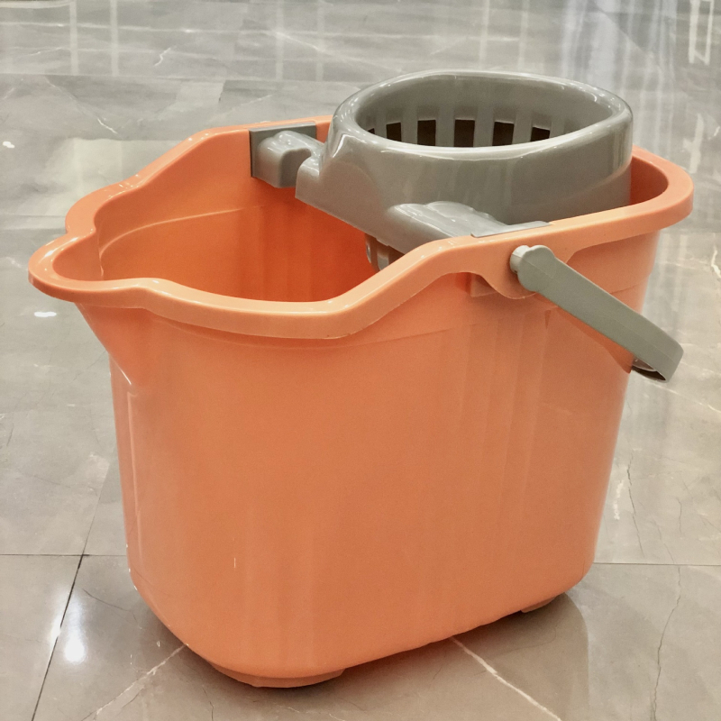 Kućni kofa za mop sa kotačićima, plastična kofa za iscijeđivanje s dubokim mehanizmom, pravokutna prijenosna kofa za pod, debela i izdržljiva