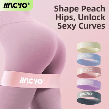 Latexový joga pás s elastickým kruhom pre fitnes, odporová guma na posilňovanie, drepy a pretiahnutie