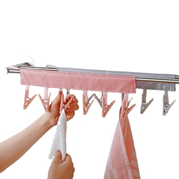 Prijenosna platnena vješalica, sklopiva s Velcro zatvaračem, za kupaonicu, donje rublje i čarape, na putovanjima