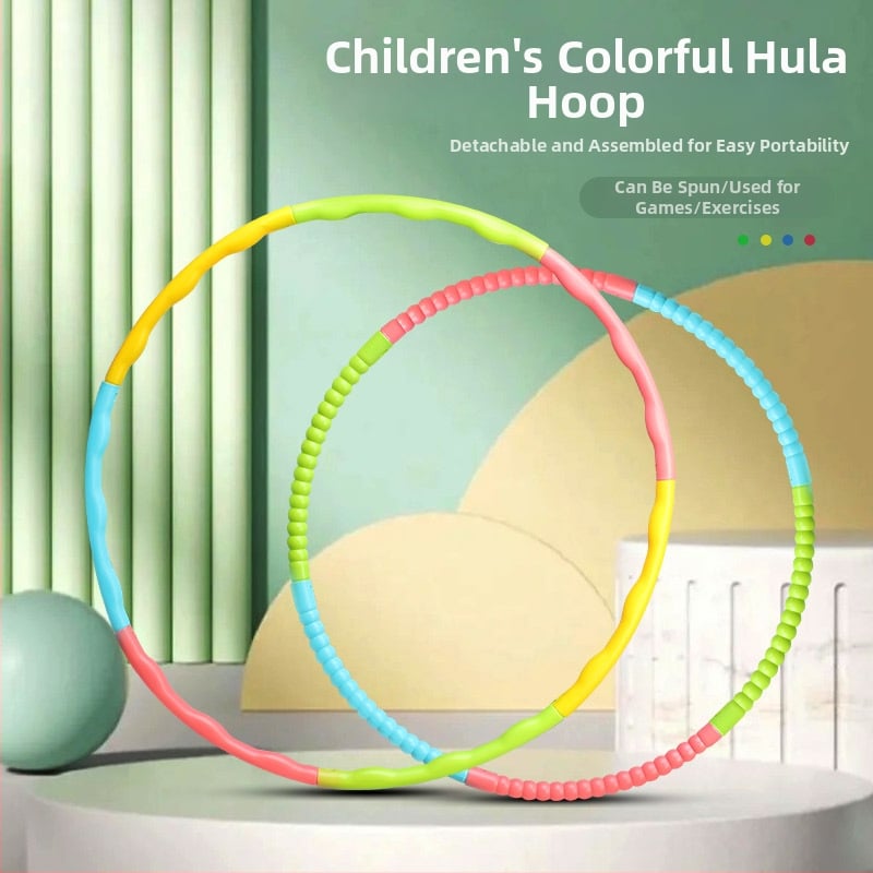 Odnímateľný detský hula hoop, vhodný do škôlky, pre začiatočníkov, vek 4–6 rokov