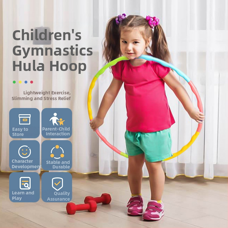 Odnímateľný detský hula hoop, vhodný do škôlky, pre začiatočníkov, vek 4–6 rokov
