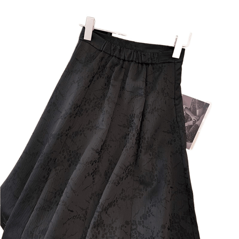Ženski set s jacquard topom i suknjom, ljeto, plus veličina, elegantan i moderan dvodijelni komplet