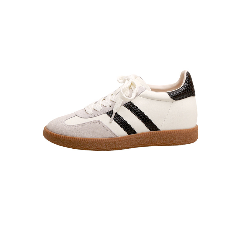 Női bőrből készült magasságot növelő sneakers, 6 cm-es vastag talppal, könnyű sportos mindennapi viselet