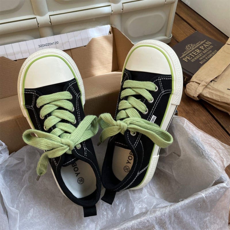 Maimaijia Mango Toe καμβά παπούτσια για γυναίκες, 2025 φθινόπωρο, χαμηλό ύψος, λευκά, casual αθλητικά παπούτσια