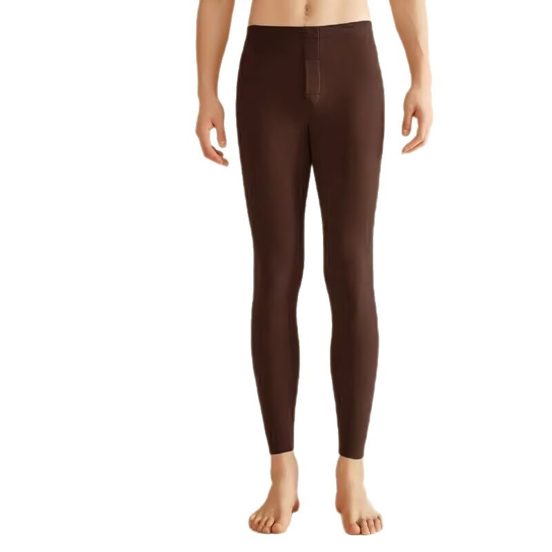 Férfi termál leggings, középmagas derekú, kétoldalas velúr bélés, karcsú szabás, hőszigetelő alapréteg