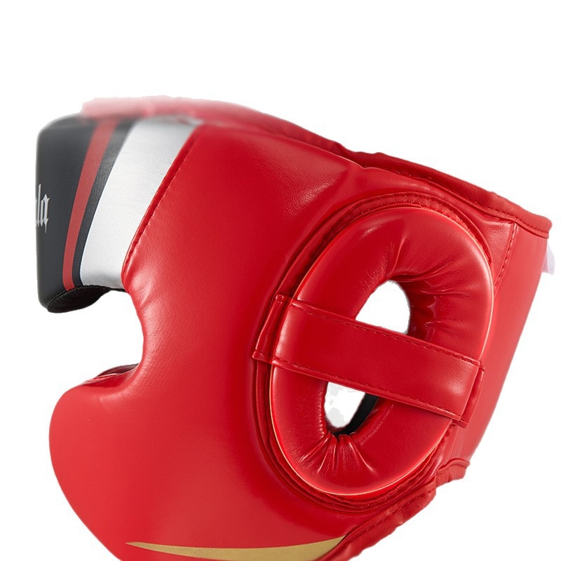 MUAYTHAIDRACULA box sisak fejvédő, PU anyag, függőleges kialakítás, felnőtteknek, Muay Thai edzéshez, kopásálló