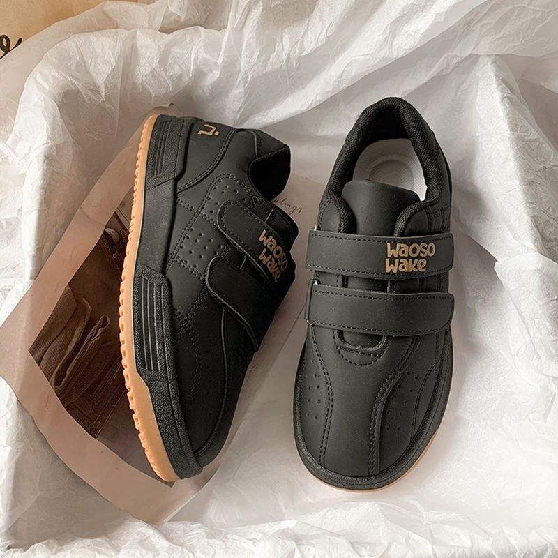 Maillard Bread Shoes ženske tenisice s Velcro kopčom, bijele casual tenisice s debelom potplatom