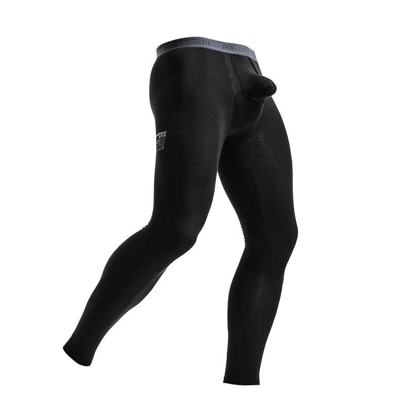 Férfi ősz-téli meleg nadrág, vékony termo leggings, karcsú fazon, egy darabból készült