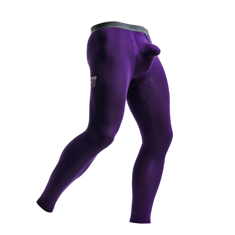 Férfi ősz-téli meleg nadrág, vékony termo leggings, karcsú fazon, egy darabból készült