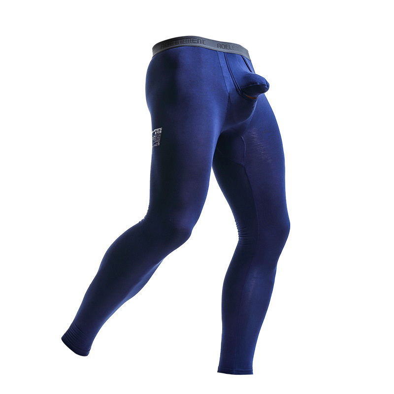 Férfi ősz-téli meleg nadrág, vékony termo leggings, karcsú fazon, egy darabból készült